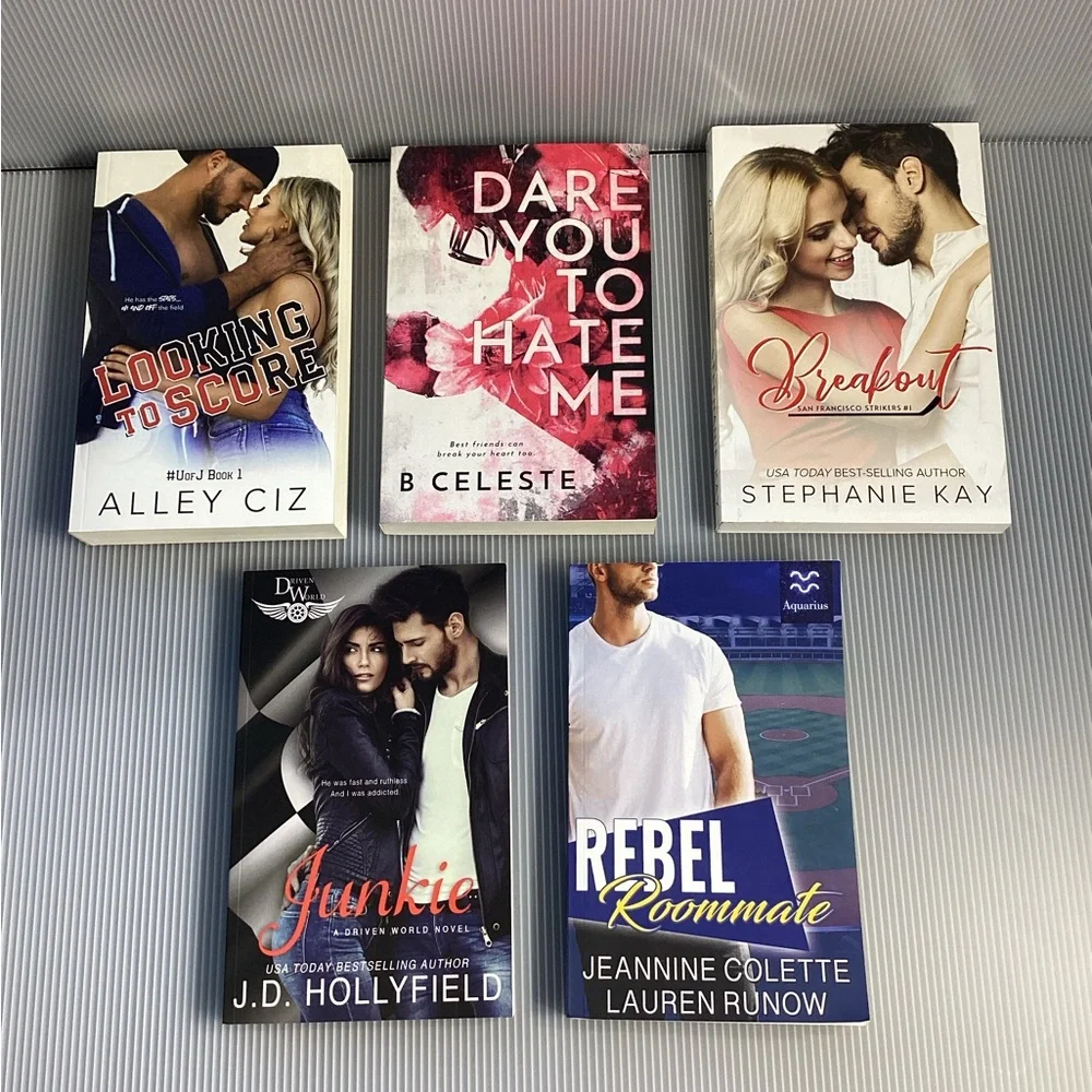 Signed Set of 5 Sports Romance Books